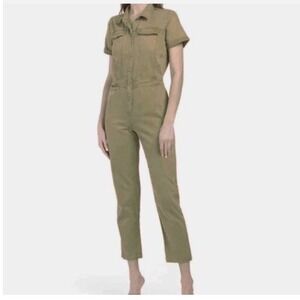 Young Fabulous and Broke Utility Jumpsuit Green Small‎